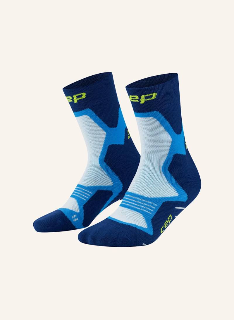 Cep Cep Run Cushion Socks Mid Cut blau von CEP