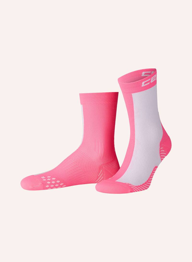 Cep Laufsocken Core Run Edt. Half & Half Mid Cut pink von CEP