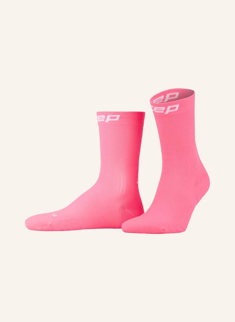 Cep Laufsocken Core Run Mid Cut pink von CEP