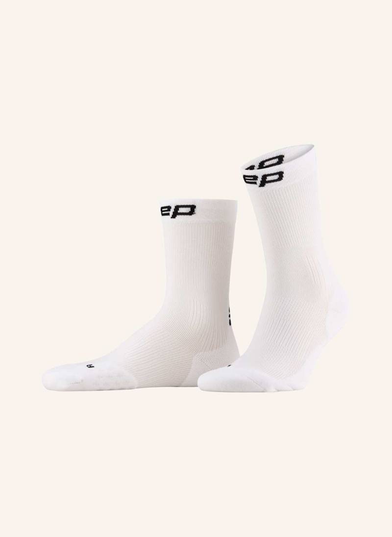 Cep Laufsocken Core Run Mid Cut weiss von CEP