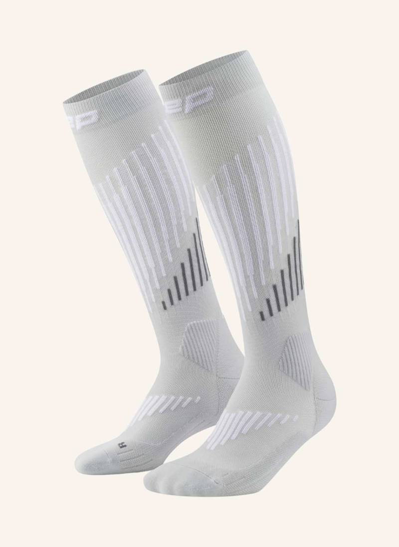 Cep Laufsocken Knee High Touring Skiing Mit Kompression grau von CEP