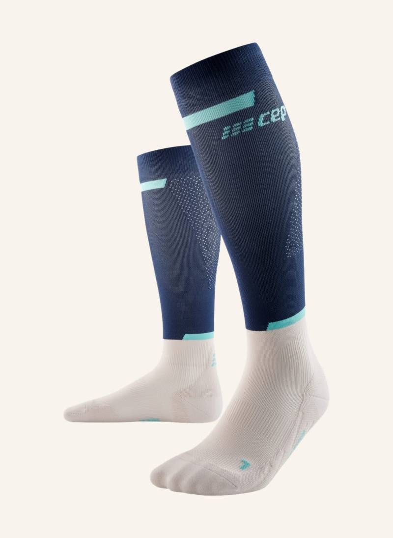 Cep Laufsocken The Run Knee-High Mit Kompression blau von CEP