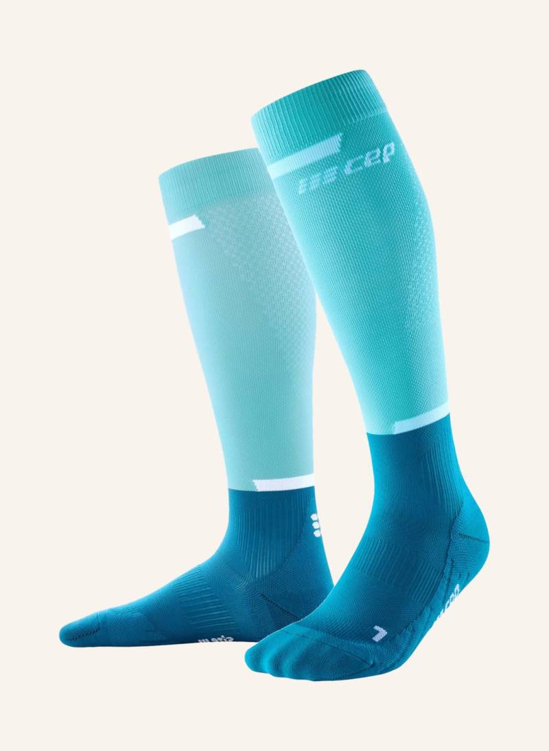 Cep Laufsocken The Run Knee-High Mit Kompression gruen von CEP