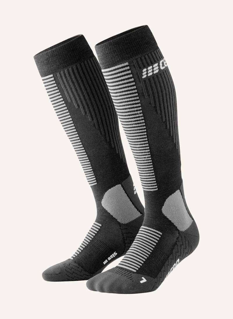 Cep Skisocken Knee High Touring Skiing Mit Kompression schwarz von CEP