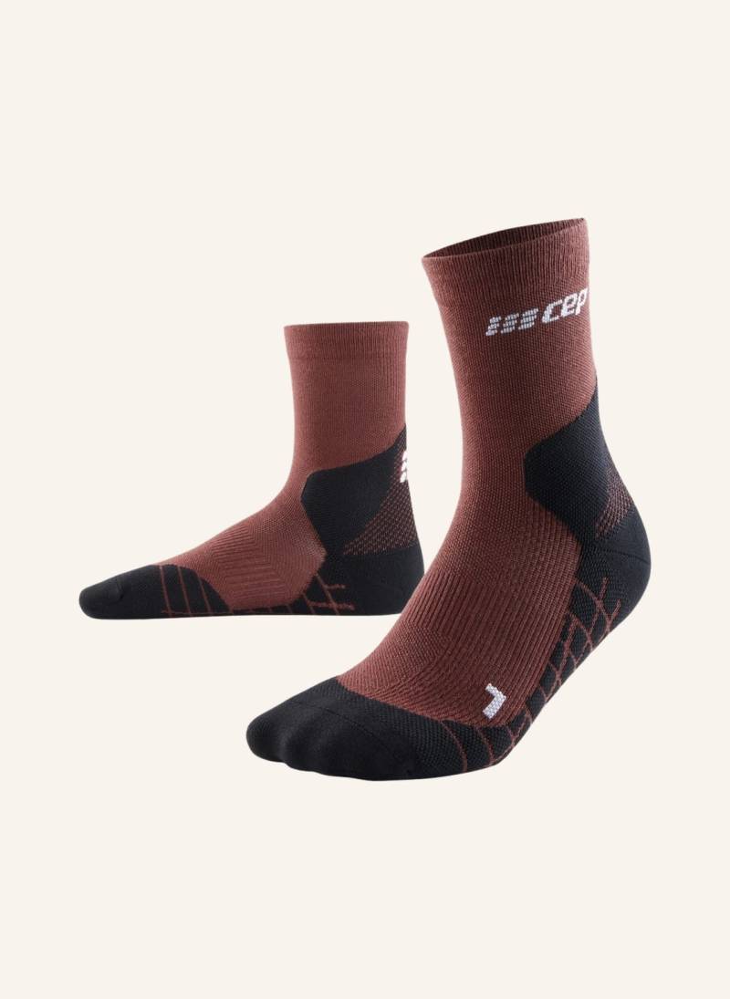Cep Trekking-Socken Light Merino Mid Cut  Mit Kompression braun von CEP