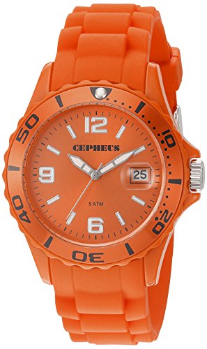 CEPHEUS Damen-Armbanduhr Analog Quarz Silikon CP603-090E von CEPHEUS