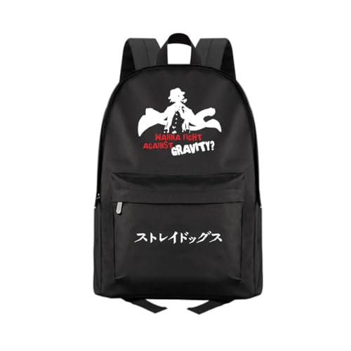 Bungo Stray Dogs Große Kapazität Schulranzen Anime Peripherie Gedruckt Canvas Schreibwaren Tasche Mode Reisen Wandern Umhängetasche (A) von CEPTOR