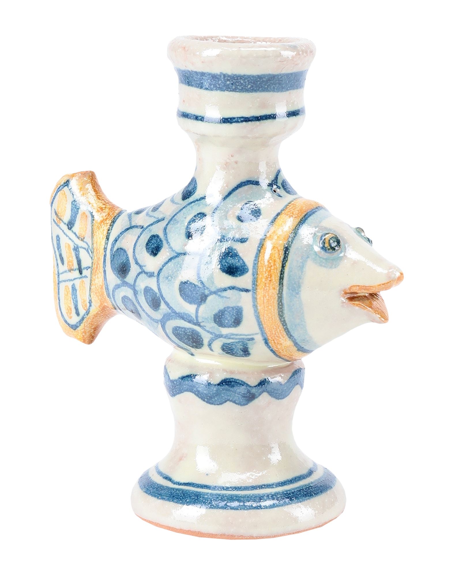 CERAMICHE ALESSI Kerzenleuchter Unisex Blau von CERAMICHE ALESSI