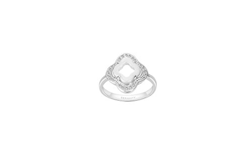 CERANITY Damen-Ring Sterling-Silber 925 Zirkonia 58-1 T 12/B - 0093 von CERANITY