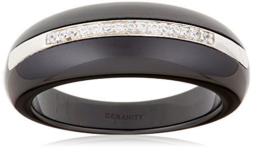 Ceranity Damen-Ring Sterling-Silber 925 Zirkonia 58-1 T 12/N - 0074 von CERANITY