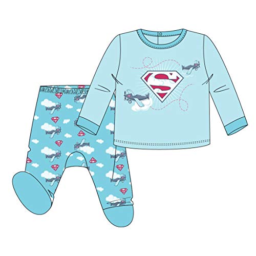 Artesania Baby-Jungen Polaina Superman Jumpsuit, Blau (Azul C36), One Size (Herstellergröße: 00M) von CERDÁ LIFE'S LITTLE MOMENTS