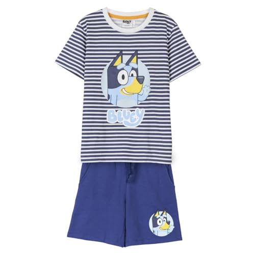 Bluey T-Shirt und Shorts, Blau, Größe 2 Jahre, Set für Jungen, aus 100 % Baumwolle, 220 g/m², Aufdruck von Bluey, Originalprodukt, entworfen in Spanien Bluey T-Shirt und Shorts, Blau, Größe 2 Jahre, Set für Jungen, aus 100 % Baumwolle, 220 g/m², Aufdruck von Bluey, Originalprodukt, entworfen in Spanien von CERDÁ LIFE'S LITTLE MOMENTS