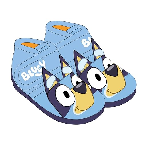 Bluey Unisex Baby 3D Hausschuhe Slipper, Blau, 23 EU Schmal von CERDÁ LIFE'S LITTLE MOMENTS