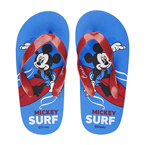 CERDÁ LIFE'S LITTLE MOMENTS Badeschuhe für Kinder Mickey-Mouse-Flip-Flops, Blau und rot, 24 EU von CERDÁ LIFE'S LITTLE MOMENTS