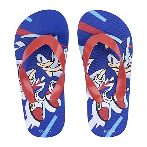 CERDÁ LIFE'S LITTLE MOMENTS Badeschuhe für Kinder Sonic-Flip-Flops, Blau und rot, 28 EU von CERDÁ LIFE'S LITTLE MOMENTS