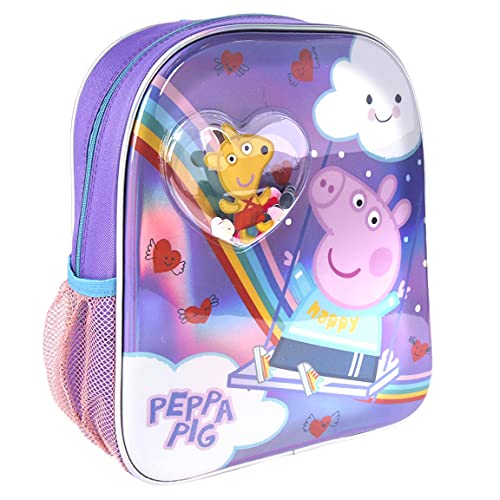 CERDÁ LIFE'S LITTLE MOMENTS, Mochila Infantil con Burbuja y Confetti de Peppa Pig-Licencia Oficial Nickelodeon para Niñas, Morado, Edad recomendada-2-6 años von CERDÁ LIFE'S LITTLE MOMENTS