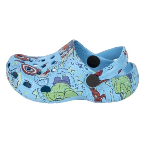 CERDÁ LIFE'S LITTLE MOMENTS Avengers Kinder-Clogs, Blau, Größe 28/29, aus 100% Eva – Kinderclogs – Motiv Einige Superhelden, Originalprodukt, entworfen in Spanien, blau, 28/29 EU von CERDÁ LIFE'S LITTLE MOMENTS