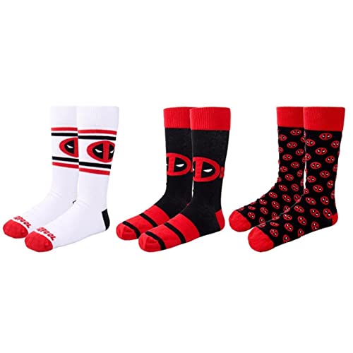 CERDÁ LIFE'S LITTLE MOMENTS Baby Boys Calcetines Algodón Mujer De Licencia Oficial Pack 3 Deadpool Damen Baumwollsocken-Offizielle Marvel-Lizenz, Multicolor, 40 von CERDÁ LIFE'S LITTLE MOMENTS