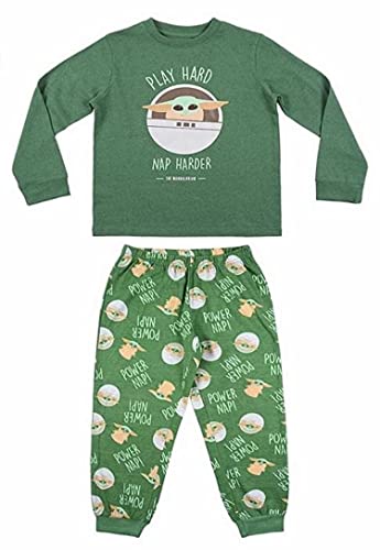 CERDÁ LIFE'S LITTLE MOMENTS Jungen Baby Yoda Schlafanzug The Mandalorian Kinder Zusammenpassende Familien Pyjama-Offizielle Disney Lizenz, Dunkelgrün, 12 Jahre von CERDÁ LIFE'S LITTLE MOMENTS