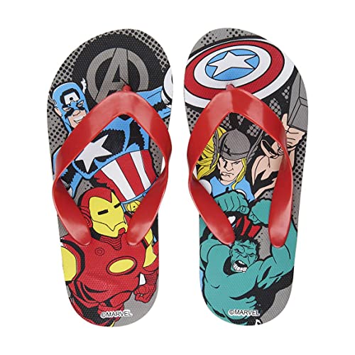 CERDÁ LIFE'S LITTLE MOMENTS Badeschuhe für Kinder Avengers-Flip-Flops, Schwarz und Rot, 28 EU von CERDÁ LIFE'S LITTLE MOMENTS