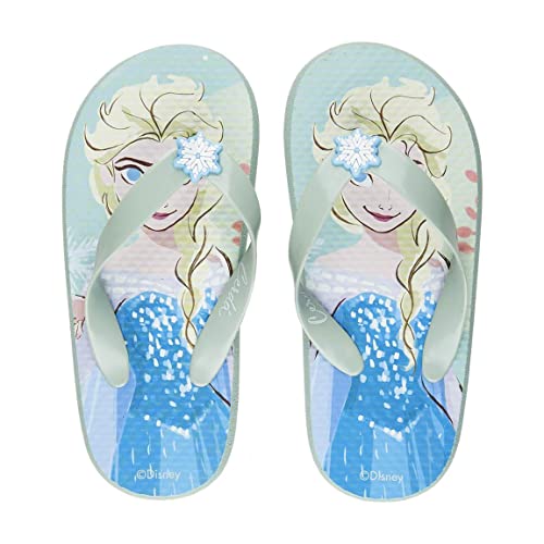 CERDÁ LIFE'S LITTLE MOMENTS Badeschuhe für Kinder Frozen Gefrorene Flip-Flops, Blau mit ELSA, 28 EU von CERDÁ LIFE'S LITTLE MOMENTS