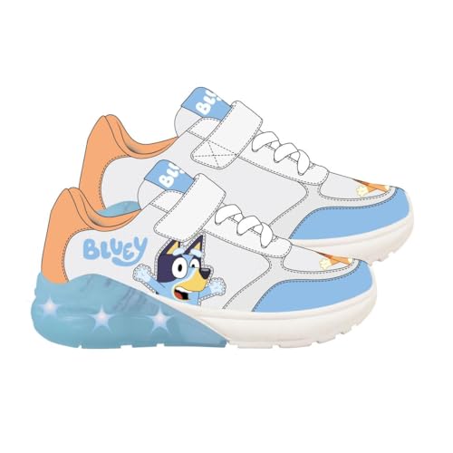 CERDÁ LIFE'S LITTLE MOMENTS Jungen Unisex Kinder Bluey Kinderschuhe Sneaker, White and Blue, 25 EU von CERDÁ LIFE'S LITTLE MOMENTS