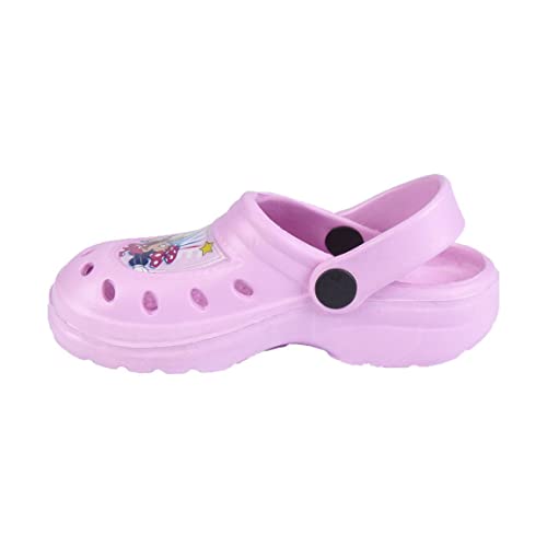 CERDÁ LIFE'S LITTLE MOMENTS Clogs Kinder für Mädchen mit Motiven von der Hauptfiguren Minnie Bedruckt | Sandalen Sommer mit Eva Sohle-Offizielle Lizenz Disney, Fuchsiapink, 29 EU von CERDÁ LIFE'S LITTLE MOMENTS