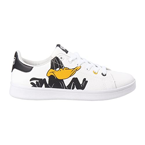 CERDÁ LIFE'S LITTLE MOMENTS Daffy Duck Looney Tunes Weiße Kinder Turnschuhe für Jungen | Sportliche Sneakers mit Stil und optimalem Sneaker, 35 EU von CERDÁ LIFE'S LITTLE MOMENTS