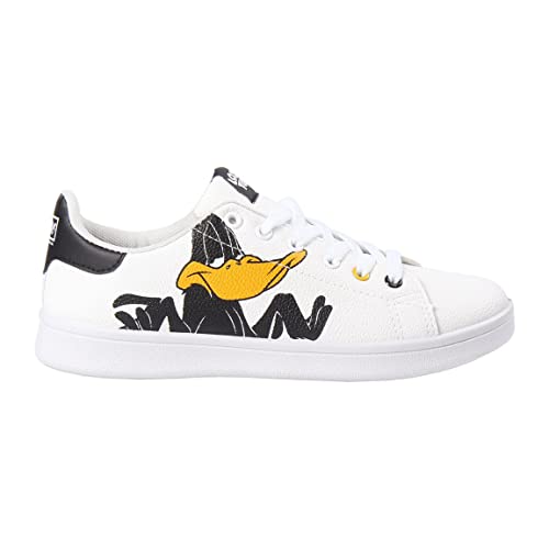 CERDÁ LIFE'S LITTLE MOMENTS Daffy Duck Looney Tunes Weiße Kinder Turnschuhe für Jungen | Sportliche Sneakers mit Stil und optimalem Sneaker, 36 EU von CERDÁ LIFE'S LITTLE MOMENTS