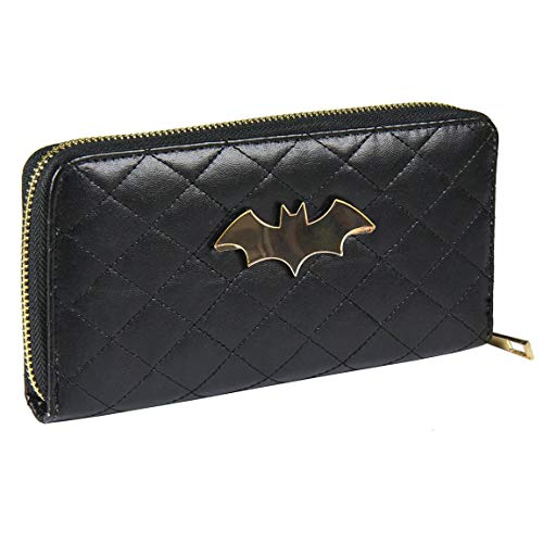 CERDÁ LIFE'S LITTLE MOMENTS Damen Cartera Tarjetero Batman Geldb rse Anzug, Schwarz (Negro), 3x10x19 Centimeters (W x H L) EU von CERDÁ LIFE'S LITTLE MOMENTS