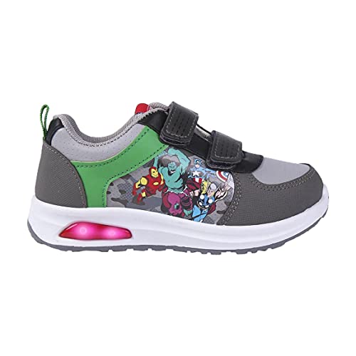 CERDÁ LIFE'S LITTLE MOMENTS Hulk Kinderschuhe Jungen Licht | LED Schuhe Kinder-Offizielle Marvel Lizenz, Grau, 28 EU von CERDÁ LIFE'S LITTLE MOMENTS