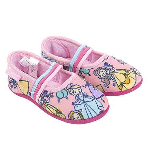 CERDÁ LIFE'S LITTLE MOMENTS rutschfeste Rutchfeste, Warme Hausschuhe Kinder Prinzessinnen Ballerinas Mädchen Kinderhausschuhe Innenfutter 100% Baumwolle-Offizielle Disney Lizenz, Rosa, 27 EU von CERDÁ LIFE'S LITTLE MOMENTS