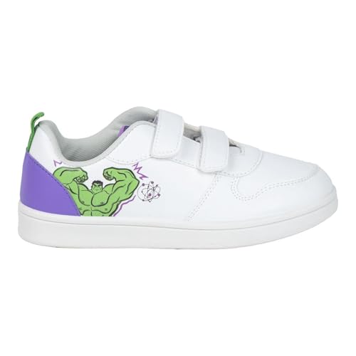 CERDÁ LIFE'S LITTLE MOMENTS Deportiva Suela PVC Avengers Hulk Leichtathletik-Schuh, Weiss/opulenter Garten, 29 EU von CERDÁ LIFE'S LITTLE MOMENTS