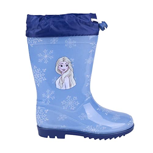 CERDÁ LIFE'S LITTLE MOMENTS Die Eiskönigin Mädchen mit verstellbarem Gummizug Gummistiefel, Blau, 29 EU von CERDÁ LIFE'S LITTLE MOMENTS