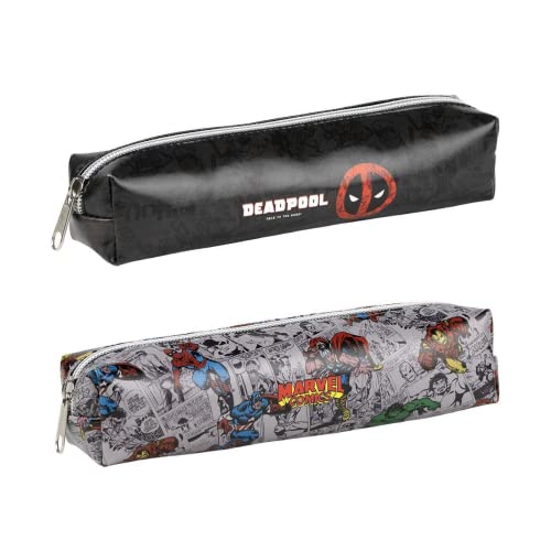 CERDÁ LIFE'S LITTLE MOMENTS - Federmäppchen Herren von The Avengers - 1 Fach Etui aus Kunstleder mit Reißverschluss - Dünnes und leichtes Design - Offiziell Lizenziert von Marvel von CERDÁ LIFE'S LITTLE MOMENTS