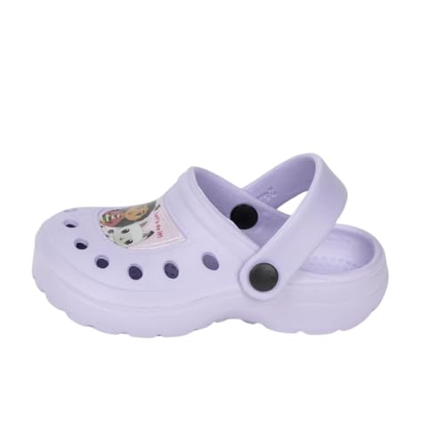 CERDÁ LIFE'S LITTLE MOMENTS Gabby´s Dollhouse Kinder-Clogs – Lila – Größe 28/29 – hergestellt aus 100% Eva – Kinder-Clogs – Gabby-Druck – Original Design in Spanien, Lila, 28/29 EU von CERDÁ LIFE'S LITTLE MOMENTS