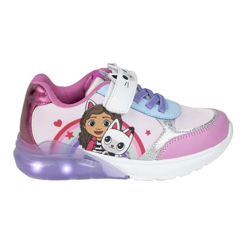 CERDÁ LIFE'S LITTLE MOMENTS Gabby´s Dollhouse Kinderschuhe mit LED-Licht Sneaker, Rosa, 27 EU von CERDÁ LIFE'S LITTLE MOMENTS