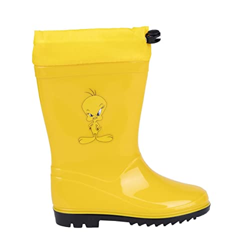 CERDÁ LIFE'S LITTLE MOMENTS Gummistiefel Mädchen mit verstellbarem Gummizug für besseren Tragekomfort und minimales Wassereindringen, Gelb, 26 EU von CERDÁ LIFE'S LITTLE MOMENTS