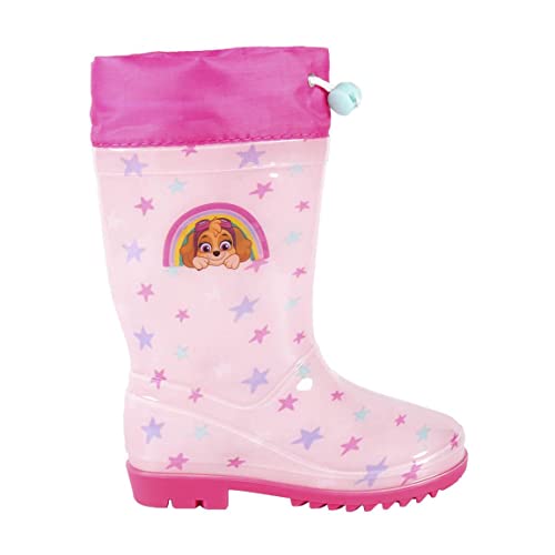 CERDÁ LIFE'S LITTLE MOMENTS Gummistiefel Mädchen mit verstellbarem Gummizug für besseren Tragekomfort und minimales Wassereindringen, Rosa, 23 EU von CERDÁ LIFE'S LITTLE MOMENTS