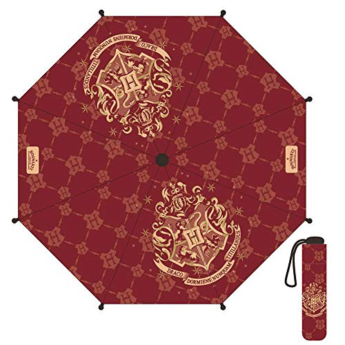 CERDÁ LIFE'S LITTLE MOMENTS - Harry Potter Hand-Regenschirm, faltbar, offizielles Lizenzprodukt von Warner Bros, rot (2400000544_T53C-C65), One size von CERDÁ LIFE'S LITTLE MOMENTS