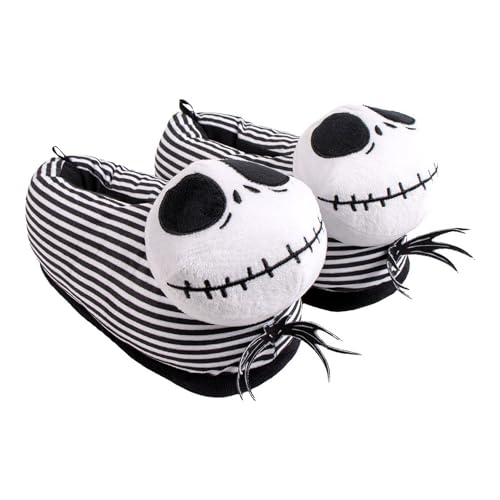 CERDÁ LIFE'S LITTLE MOMENTS - Hausschuhe von Nightmare Before Christmas - Farbe Schwarz - Größen 40/41 - Pantoffeln mit Jack-Aufdruck - Originalprodukt von CERDÁ LIFE'S LITTLE MOMENTS