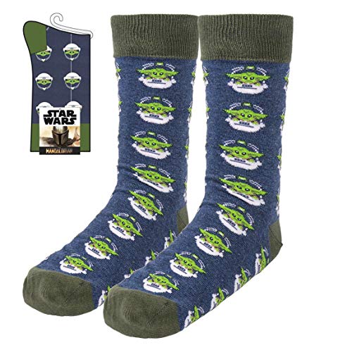 CERDÁ LIFE'S LITTLE MOMENTS Herren Elastische Socken Mandalorian Kapsel von Baby Yoda-Offizielles Disney-Lizenz, mehrfarbig, Standard, bunt von CERDÁ LIFE'S LITTLE MOMENTS