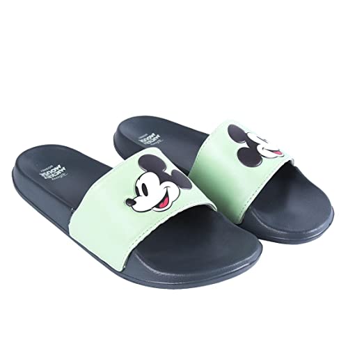 CERDÁ LIFE'S LITTLE MOMENTS Herren mit Zehtrenner und Motiven von Mickey Bedruckt | Sandalen Sommer für die ganze Familie mit Eva Sohle-Offizielle Lizenz Disney, Hellgrün, 40 EU von CERDÁ LIFE'S LITTLE MOMENTS