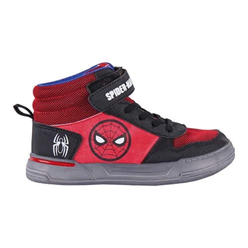 CERDÁ LIFE'S LITTLE MOMENTS Hohe Jungen von Spiderman | High-Top Sport Sneakers Kinder mit optimaler Kombination aus Stil und Komfort Sneaker, Rot, 31 EU von CERDÁ LIFE'S LITTLE MOMENTS