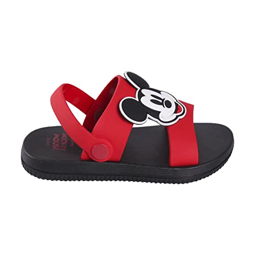 CERDÁ LIFE'S LITTLE MOMENTS Junge mit Motiven von der Hauptfiguren Mickey Bedruckt | Sandalen Sommer aus PVC mit Fersenverschluss-Offizielle Lizenz Disney, Blau, 26 EU von CERDÁ LIFE'S LITTLE MOMENTS