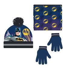 CERDÁ LIFE'S LITTLE MOMENTS Jungen Batman Mütze und Schal Kinder Set-Winter Kleidungsset mit Wintermütze Schlauchschal Handschuhe Müzenset, Blau, Einheitsgröße von CERDÁ LIFE'S LITTLE MOMENTS