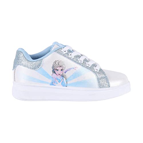 CERDÁ LIFE'S LITTLE MOMENTS Jungen Eiskönigin Weiße Kinder Turnschuhe mit Glitzer für Mädchen | Sportliche Sneakers mit Stil und optimalem Sneaker, Grau, 29 EU von CERDÁ LIFE'S LITTLE MOMENTS