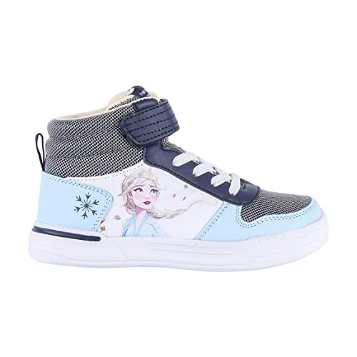 CERDÁ LIFE'S LITTLE MOMENTS Jungen Hohe Mädchen von Die Eiskönigin | High-Top Sport Sneakers Kinder mit Stil und Komfort Sneaker, Blau, 30 EU von CERDÁ LIFE'S LITTLE MOMENTS