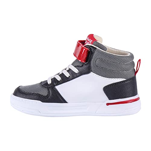 CERDÁ LIFE'S LITTLE MOMENTS Jungen Hohe Sneaker Mädchen von Minnie Maus | High-Top Sport Sneakers Kinder mit optimaler Kombination aus Stil und Komfort Mode-Stiefel, Schwarz, 30 EU von CERDÁ LIFE'S LITTLE MOMENTS