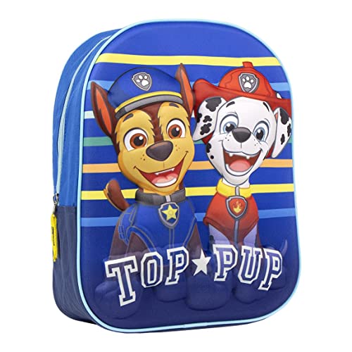 CERDÁ LIFE'S LITTLE MOMENTS Jungen Kindergartenrucksack mit 3D Abbildung Von Paw Patrol-Vorschulranzen mit Einzeltasche für 3-6 Jährige Kinder Rucksack, Blau von CERDÁ LIFE'S LITTLE MOMENTS